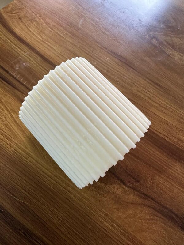 CRINKLE PILLAR CANDLE SMALL